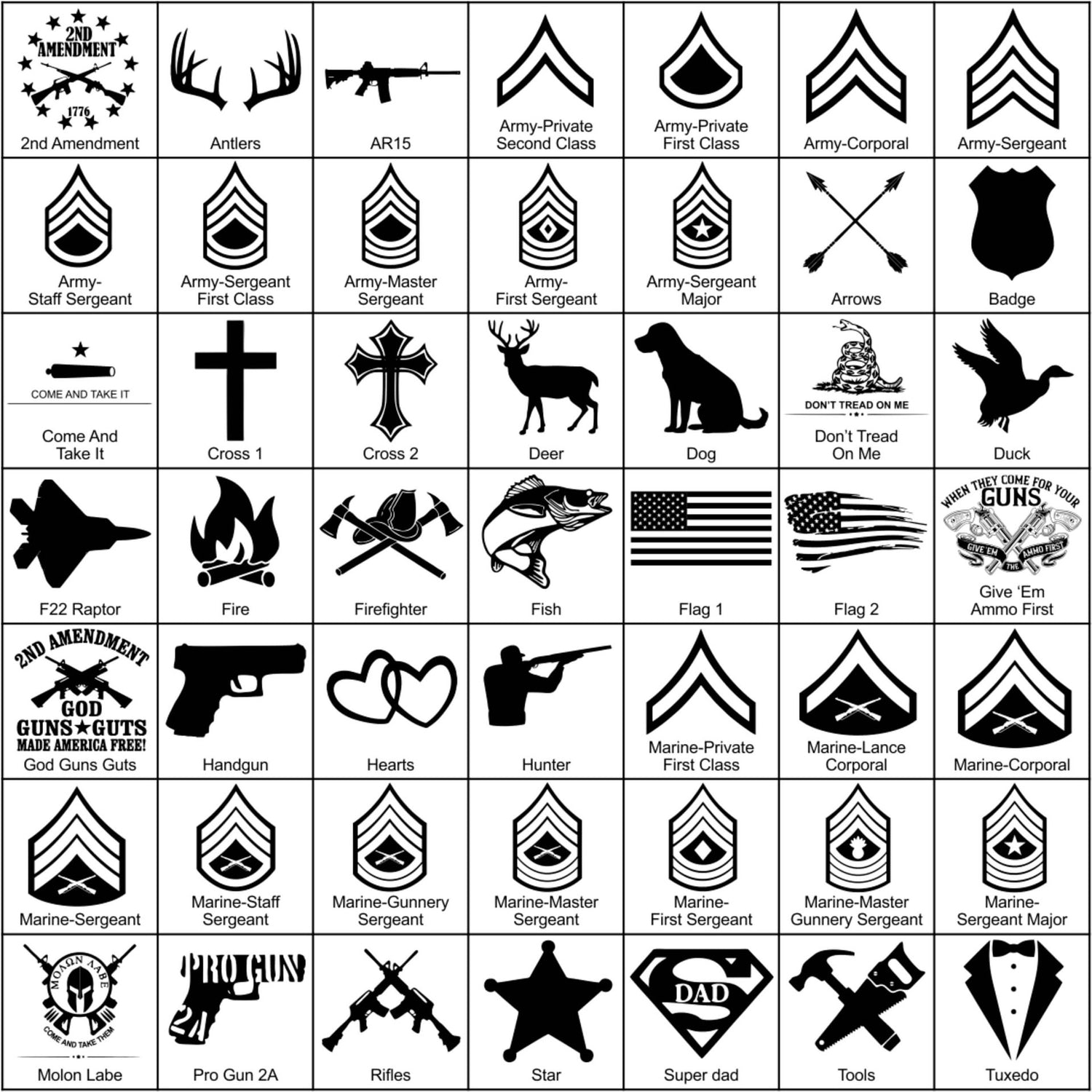 U.S. Military Surplus .50 cal Ammo Can engraving options